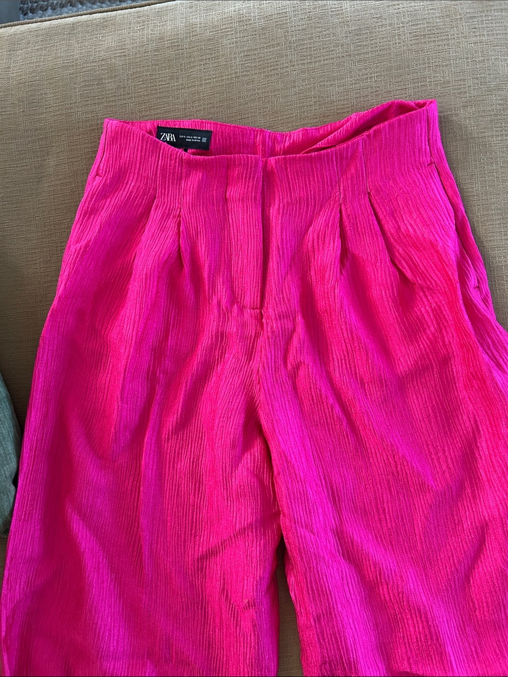 Zara Hot Pink Wide-Leg Jumpsuit with Belted Blazer - Picture 8 of 8